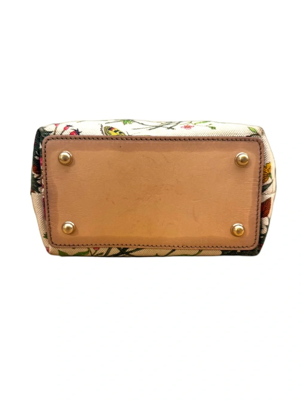 Gucci Bamboo Handle Floral Print Shoulder Bag | Style 140203 | Spring Summer - Picture 8 of 8